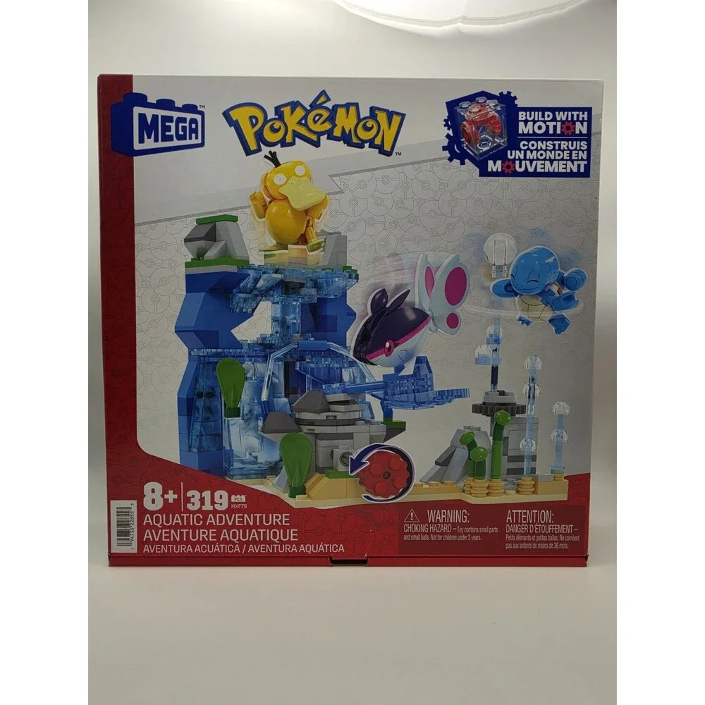 MEGA Pokémon Aquatic Adventure 319-Piece Building Set Build w/ Motion HXF79 8+